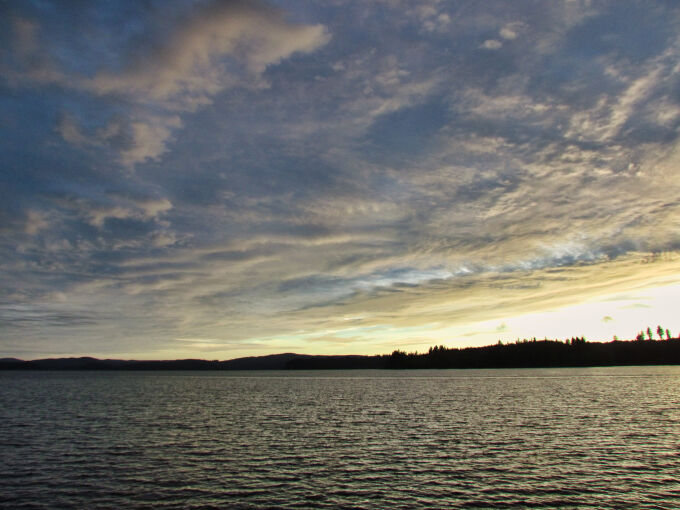 Sunset over Siltcoos Lake