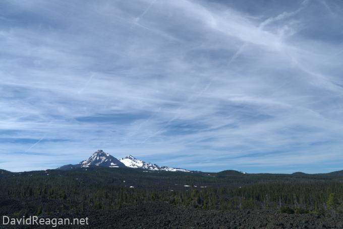 Vista of Sky, Mountains, and Lava Fields